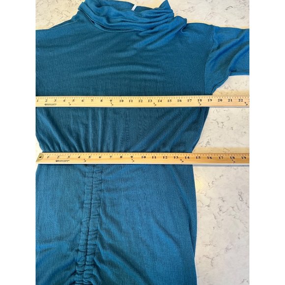 Free People Sundown Cowl Neck Ruched Mini Dress Size Small - Picture 9 of 16